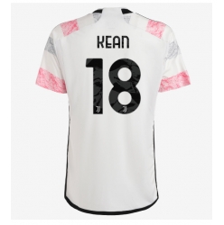 Strój piłkarski Juventus Moise Kean #18 Koszulka Wyjazdowej 2023-24 Krótki Rękaw