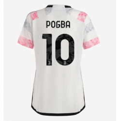 Strój piłkarski Juventus Paul Pogba #10 Koszulka Wyjazdowej damskie 2023-24 Krótki Rękaw