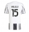 Strój piłkarski Juventus Pierre Kalulu #15 Koszulka Podstawowej 2025-26 Krótki Rękaw Strój piłkarski Juventus Pierre Kalulu #15 Koszulka Podstawowej 2025-26 Krótki Rękaw