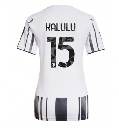 Strój piłkarski Juventus Pierre Kalulu #15 Koszulka Podstawowej damskie 2025-26 Krótki Rękaw Strój piłkarski Juventus Pierre Kalulu #15 Koszulka Podstawowej damskie 2025-26 Krótki Rękaw