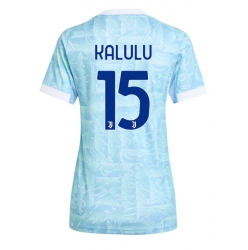 Strój piłkarski Juventus Pierre Kalulu #15 Koszulka Wyjazdowej damskie 2025-26 Krótki Rękaw Strój piłkarski Juventus Pierre Kalulu #15 Koszulka Wyjazdowej damskie 2025-26 Krótki Rękaw