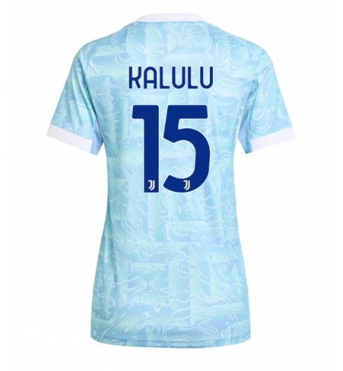 Strój piłkarski Juventus Pierre Kalulu #15 Koszulka Wyjazdowej damskie 2025-26 Krótki Rękaw Strój piłkarski Juventus Pierre Kalulu #15 Koszulka Wyjazdowej damskie 2025-26 Krótki Rękaw