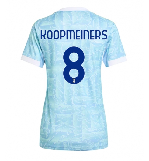 Strój piłkarski Juventus Teun Koopmeiners #8 Koszulka Wyjazdowej damskie 2025-26 Krótki Rękaw Strój piłkarski Juventus Teun Koopmeiners #8 Koszulka Wyjazdowej damskie 2025-26 Krótki Rękaw