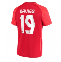 Strój piłkarski Kanada Alphonso Davies #19 Koszulka Podstawowej MŚ 2022 Krótki Rękaw
