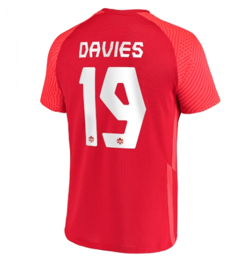 Strój piłkarski Kanada Alphonso Davies #19 Koszulka Podstawowej MŚ 2022 Krótki Rękaw