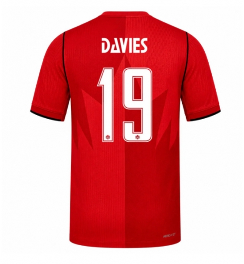 Strój piłkarski Kanada Alphonso Davies #19 Koszulka Podstawowej MŚ 2026 Krótki Rękaw Strój piłkarski Kanada Alphonso Davies #19 Koszulka Podstawowej MŚ 2026 Krótki Rękaw