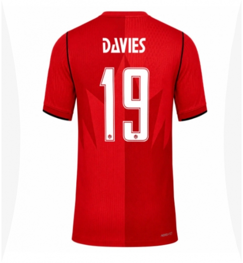 Strój piłkarski Kanada Alphonso Davies #19 Koszulka Podstawowej damskie MŚ 2026 Krótki Rękaw Strój piłkarski Kanada Alphonso Davies #19 Koszulka Podstawowej damskie MŚ 2026 Krótki Rękaw