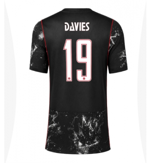 Strój piłkarski Kanada Alphonso Davies #19 Koszulka Wyjazdowej damskie MŚ 2026 Krótki Rękaw Strój piłkarski Kanada Alphonso Davies #19 Koszulka Wyjazdowej damskie MŚ 2026 Krótki Rękaw