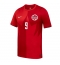 Strój piłkarski Kanada Cyle Larin #9 Koszulka Podstawowej MŚ 2026 Krótki Rękaw Strój piłkarski Kanada Cyle Larin #9 Koszulka Podstawowej MŚ 2026 Krótki Rękaw