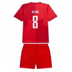 Strój piłkarski Kanada Ismael Kone #8 Koszulka Podstawowej dziecięce MŚ 2026 Krótki Rękaw (+ Krótkie spodenki)