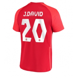 Strój piłkarski Kanada Jonathan David #20 Koszulka Podstawowej MŚ 2022 Krótki Rękaw