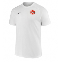 Strój piłkarski Kanada Koszulka Wyjazdowej MŚ 2022 Krótki Rękaw