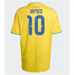 Strój piłkarski Kolumbia James Rodriguez #10 Koszulka Podstawowej MŚ 2026 Krótki Rękaw