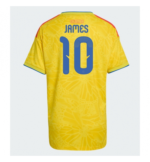 Strój piłkarski Kolumbia James Rodriguez #10 Koszulka Podstawowej damskie MŚ 2026 Krótki Rękaw Strój piłkarski Kolumbia James Rodriguez #10 Koszulka Podstawowej damskie MŚ 2026 Krótki Rękaw
