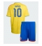 Strój piłkarski Kolumbia James Rodriguez #10 Koszulka Podstawowej dziecięce MŚ 2026 Krótki Rękaw (+ Krótkie spodenki)