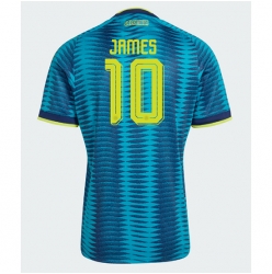 Strój piłkarski Kolumbia James Rodriguez #10 Koszulka Wyjazdowej MŚ 2026 Krótki Rękaw
