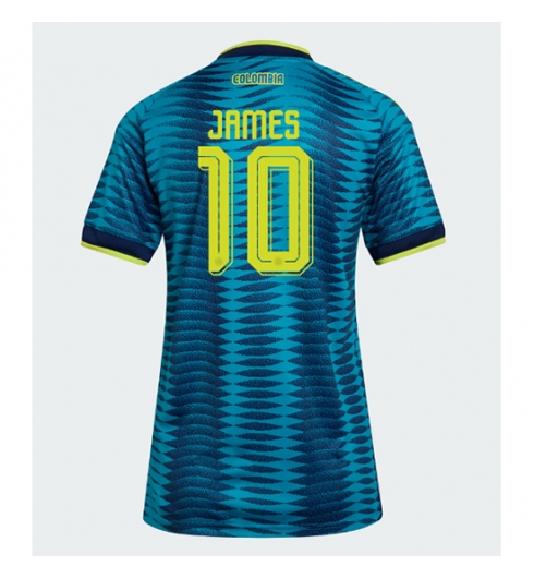 Strój piłkarski Kolumbia James Rodriguez #10 Koszulka Wyjazdowej damskie MŚ 2026 Krótki Rękaw Strój piłkarski Kolumbia James Rodriguez #10 Koszulka Wyjazdowej damskie MŚ 2026 Krótki Rękaw