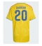 Strój piłkarski Kolumbia Juan Fernando Quintero #20 Koszulka Podstawowej damskie MŚ 2026 Krótki Rękaw Strój piłkarski Kolumbia Juan Fernando Quintero #20 Koszulka Podstawowej damskie MŚ 2026 Krótki Rękaw