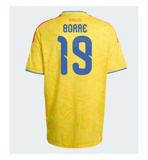 Strój piłkarski Kolumbia Rafael Santos Borre #19 Koszulka Podstawowej MŚ 2026 Krótki Rękaw Strój piłkarski Kolumbia Rafael Santos Borre #19 Koszulka Podstawowej MŚ 2026 Krótki Rękaw