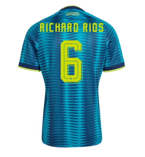 Strój piłkarski Kolumbia Richard Rios #6 Koszulka Wyjazdowej MŚ 2026 Krótki Rękaw Strój piłkarski Kolumbia Richard Rios #6 Koszulka Wyjazdowej MŚ 2026 Krótki Rękaw