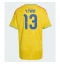 Strój piłkarski Kolumbia Yerry Mina #13 Koszulka Podstawowej damskie MŚ 2026 Krótki Rękaw Strój piłkarski Kolumbia Yerry Mina #13 Koszulka Podstawowej damskie MŚ 2026 Krótki Rękaw