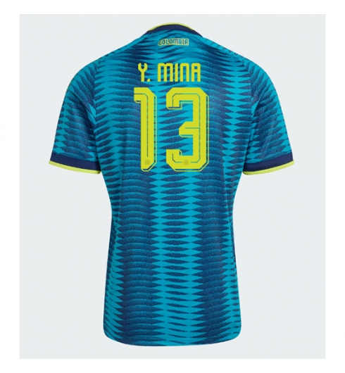 Strój piłkarski Kolumbia Yerry Mina #13 Koszulka Wyjazdowej MŚ 2026 Krótki Rękaw Strój piłkarski Kolumbia Yerry Mina #13 Koszulka Wyjazdowej MŚ 2026 Krótki Rękaw
