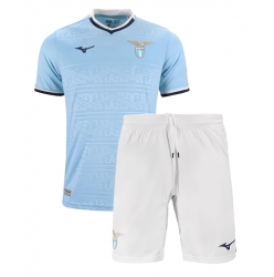 Strój piłkarski Lazio Koszulka Podstawowej dziecięce 2024-25 Krótki Rękaw (+ Krótkie spodenki)