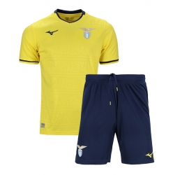 Strój piłkarski Lazio Koszulka Wyjazdowej dziecięce 2024-25 Krótki Rękaw (+ Krótkie spodenki)