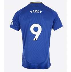 Strój piłkarski Leicester City Jamie Vardy #9 Koszulka Podstawowej 2024-25 Krótki Rękaw