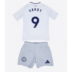 Strój piłkarski Leicester City Jamie Vardy #9 Koszulka Trzeciej dziecięce 2024-25 Krótki Rękaw (+ Krótkie spodenki)
