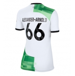 Strój piłkarski Liverpool Alexander-Arnold #66 Koszulka Wyjazdowej damskie 2023-24 Krótki Rękaw