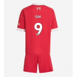 Strój piłkarski Liverpool Alexander Isak #9 Koszulka Podstawowej dziecięce 2025-26 Krótki Rękaw (+ Krótkie spodenki)