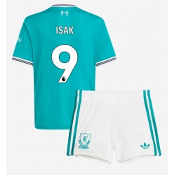 Strój piłkarski Liverpool Alexander Isak #9 Koszulka Trzeciej dziecięce 2025-26 Krótki Rękaw (+ Krótkie spodenki)