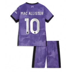 Strój piłkarski Liverpool Alexis Mac Allister #10 Koszulka Trzeciej dziecięce 2023-24 Krótki Rękaw (+ Krótkie spodenki)