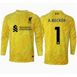 Strój piłkarski Liverpool Alisson Becker #1 Bramkarskie Koszulka Trzeciej 2024-25 Długi Rękaw