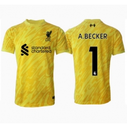 Strój piłkarski Liverpool Alisson Becker #1 Bramkarskie Koszulka Trzeciej 2024-25 Krótki Rękaw
