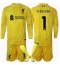 Strój piłkarski Liverpool Alisson Becker #1 Bramkarskie Koszulka Trzeciej dziecięce 2024-25 Długi Rękaw (+ Krótkie spodenki)