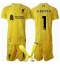 Strój piłkarski Liverpool Alisson Becker #1 Bramkarskie Koszulka Trzeciej dziecięce 2024-25 Krótki Rękaw (+ Krótkie spodenki)