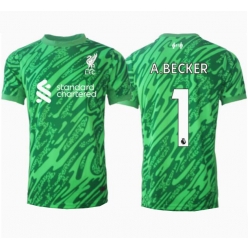 Strój piłkarski Liverpool Alisson Becker #1 Bramkarskie Koszulka Wyjazdowej 2024-25 Krótki Rękaw