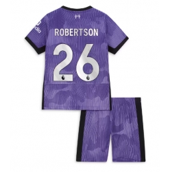 Strój piłkarski Liverpool Andrew Robertson #26 Koszulka Trzeciej dziecięce 2023-24 Krótki Rękaw (+ Krótkie spodenki)