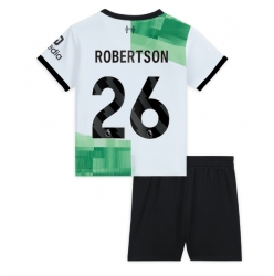 Strój piłkarski Liverpool Andrew Robertson #26 Koszulka Wyjazdowej dziecięce 2023-24 Krótki Rękaw (+ Krótkie spodenki)