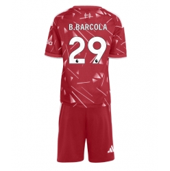 Strój piłkarski Liverpool Bradley Barcola #29 Koszulka Podstawowej dziecięce 2026-27 Krótki Rękaw (+ Krótkie spodenki)