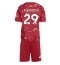 Strój piłkarski Liverpool Bradley Barcola #29 Koszulka Podstawowej dziecięce 2026-27 Krótki Rękaw (+ Krótkie spodenki)