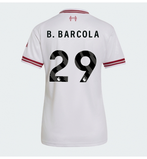 Strój piłkarski Liverpool Bradley Barcola #29 Koszulka Wyjazdowej damskie 2026-27 Krótki Rękaw Strój piłkarski Liverpool Bradley Barcola #29 Koszulka Wyjazdowej damskie 2026-27 Krótki Rękaw