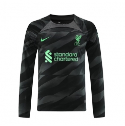 Strój piłkarski Liverpool Bramkarskie Koszulka Wyjazdowej 2023-24 Długi Rękaw