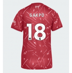 Strój piłkarski Liverpool Cody Gakpo #18 Koszulka Podstawowej damskie 2026-27 Krótki Rękaw