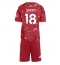 Strój piłkarski Liverpool Cody Gakpo #18 Koszulka Podstawowej dziecięce 2026-27 Krótki Rękaw (+ Krótkie spodenki)