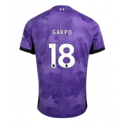 Strój piłkarski Liverpool Cody Gakpo #18 Koszulka Trzeciej 2023-24 Krótki Rękaw