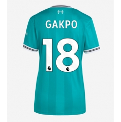 Strój piłkarski Liverpool Cody Gakpo #18 Koszulka Trzeciej damskie 2025-26 Krótki Rękaw