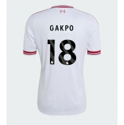 Strój piłkarski Liverpool Cody Gakpo #18 Koszulka Wyjazdowej 2026-27 Krótki Rękaw